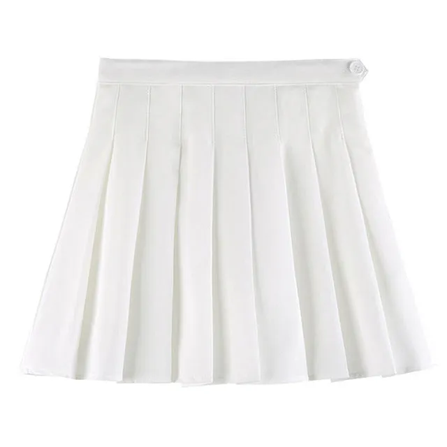 Harajuku High Waist Pleated Mini Skirts Women Sexy Kawaii Cosplay School Uniform Student Schoolgirls Black White Flared Skirts
