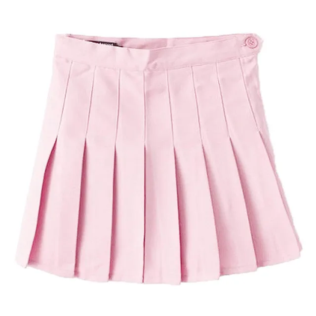 Harajuku High Waist Pleated Mini Skirts Women Sexy Kawaii Cosplay School Uniform Student Schoolgirls Black White Flared Skirts
