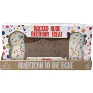 Huge Happy Birthday Bone Cookie