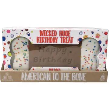 Huge Happy Birthday Bone Cookie