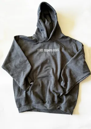 I Like Grumpy Dogs Embroidered Unisex Hoodie