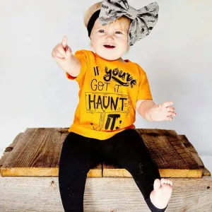 If You've Got it, HAUNT It Trendy Halloween Tee for Kids