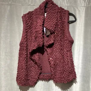 IRO Burgundy Collared Vest