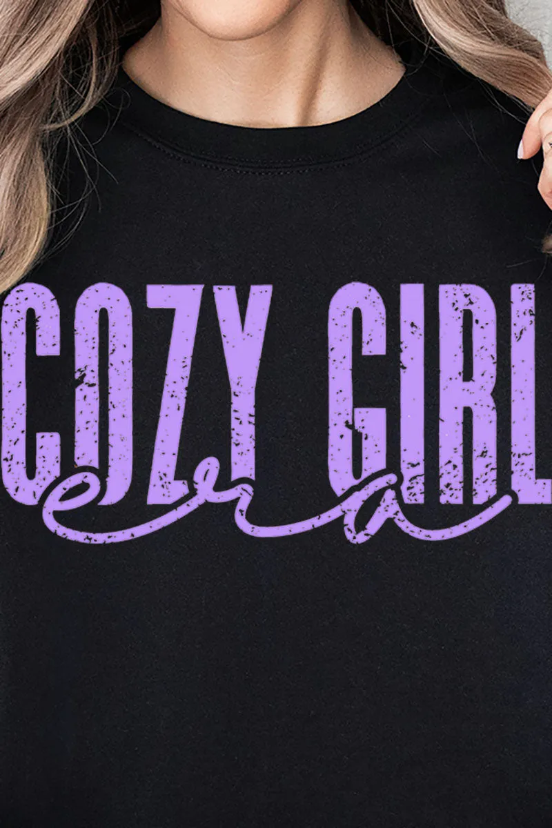 Lavender Cozy Girl Era Unisex NuBlend Crew Sweatshirt
