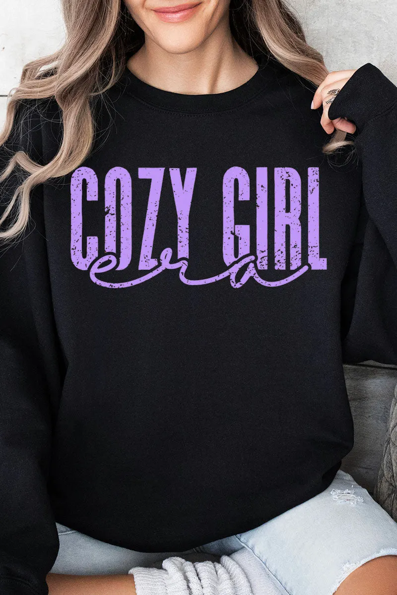 Lavender Cozy Girl Era Unisex NuBlend Crew Sweatshirt