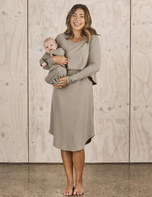 Leah Maternity & Nursing Nightgown   Matching Newborn Gown