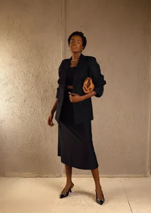 Lehlé Satin Slip Skirt