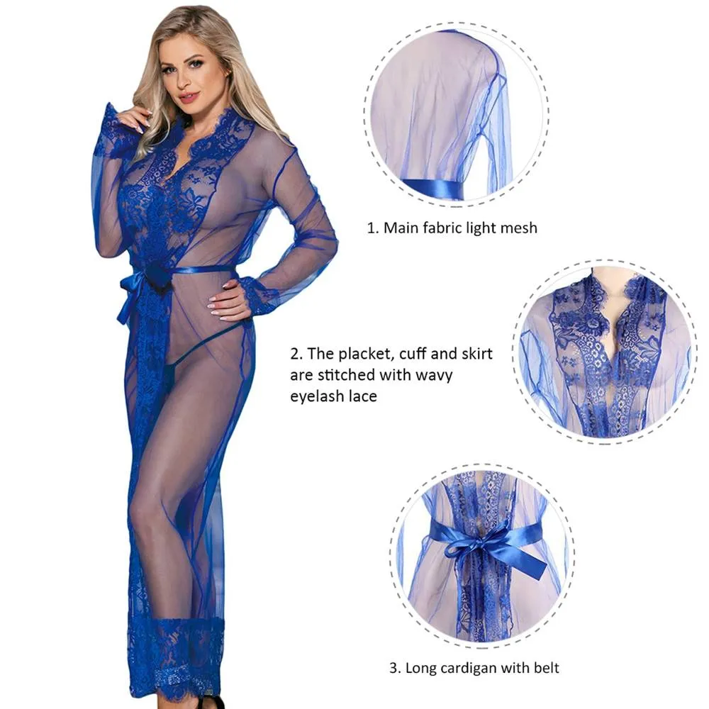 Long Sleepwear Egypt Delicate Lace Gow