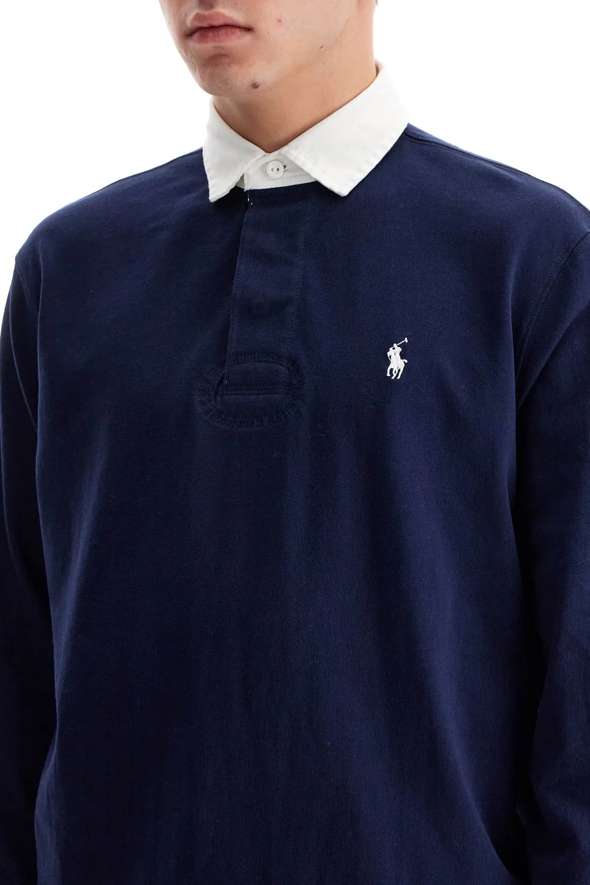 long-sleeved polo shirt