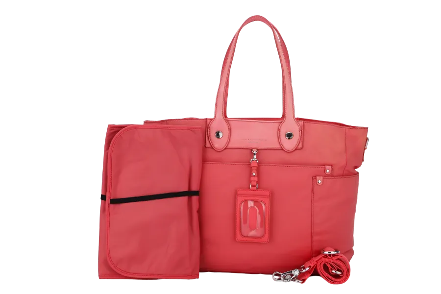 MARC BY MARC JACOB PREPPY NYLON ELIZ -A- BABY PINK COLOR 2 WAY USE BAG WITH STRAP, NO DUST COVER