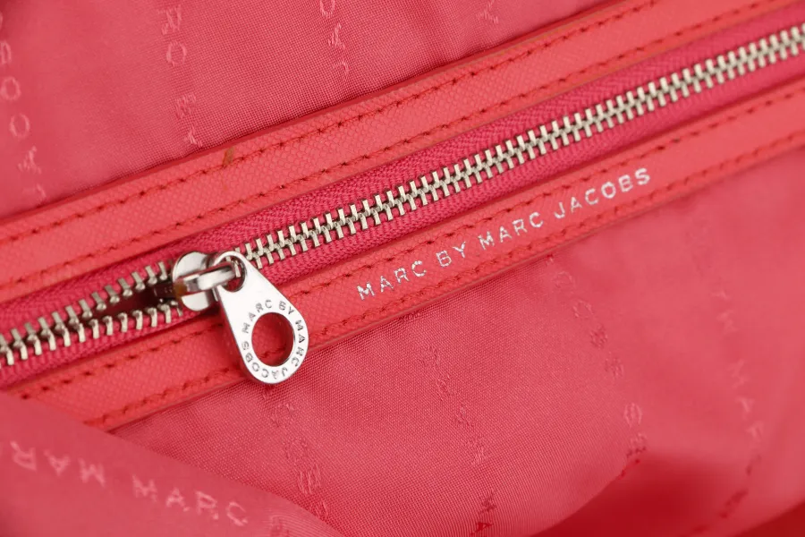 MARC BY MARC JACOB PREPPY NYLON ELIZ -A- BABY PINK COLOR 2 WAY USE BAG WITH STRAP, NO DUST COVER