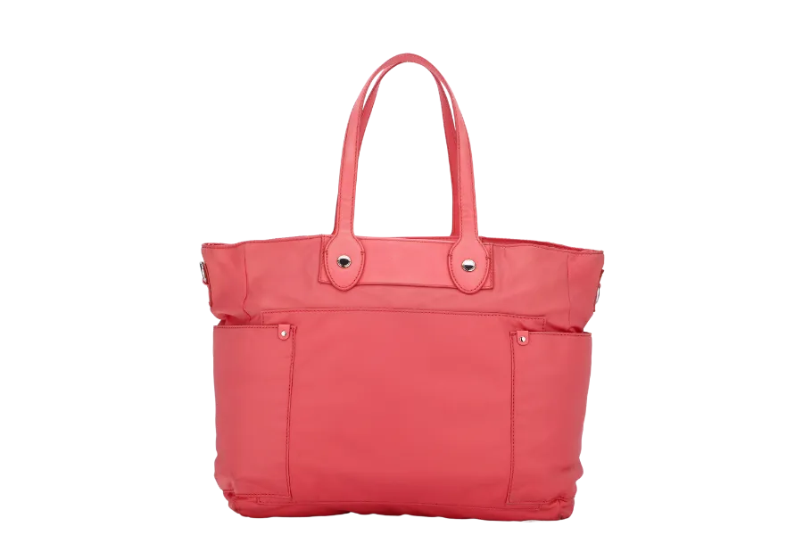 MARC BY MARC JACOB PREPPY NYLON ELIZ -A- BABY PINK COLOR 2 WAY USE BAG WITH STRAP, NO DUST COVER