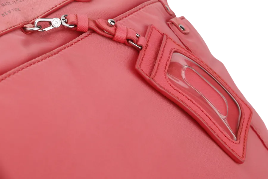 MARC BY MARC JACOB PREPPY NYLON ELIZ -A- BABY PINK COLOR 2 WAY USE BAG WITH STRAP, NO DUST COVER