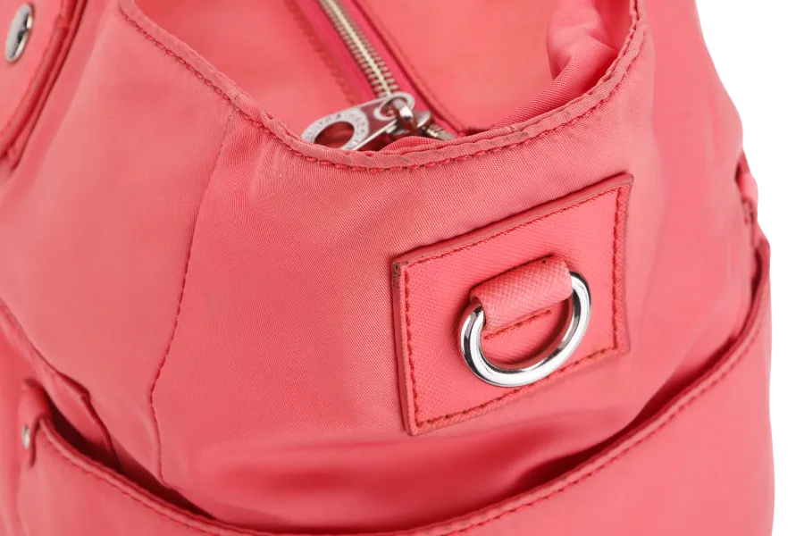 MARC BY MARC JACOB PREPPY NYLON ELIZ -A- BABY PINK COLOR 2 WAY USE BAG WITH STRAP, NO DUST COVER