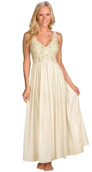 Margaret Lawton's Lace-Bodice Ankle Length Nightgown