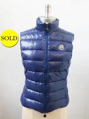 Moncler Ghany Down Vest Size 0 / XS