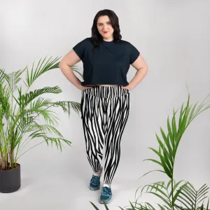 Mountain Zebra Plus Size Leggings