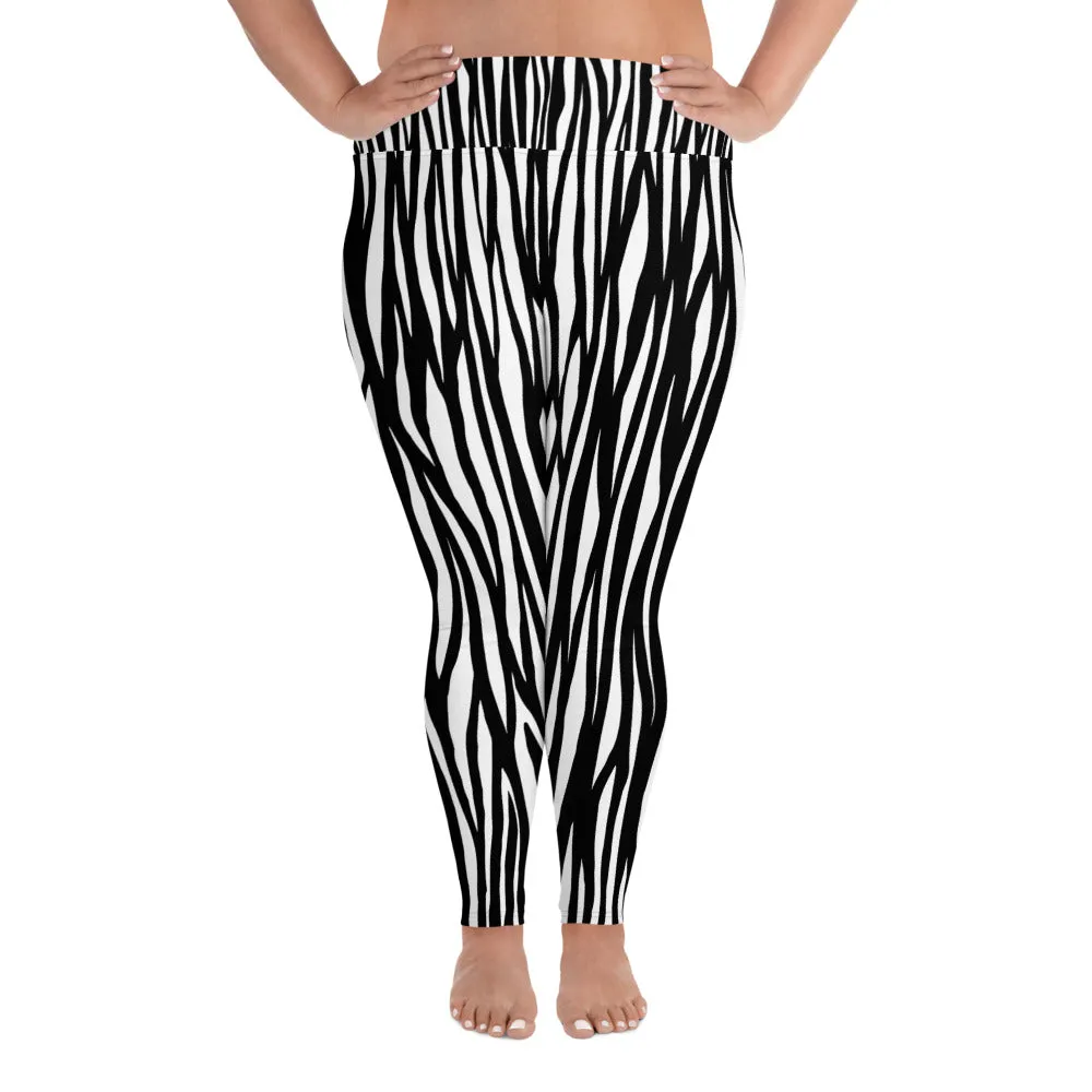 Mountain Zebra Plus Size Leggings