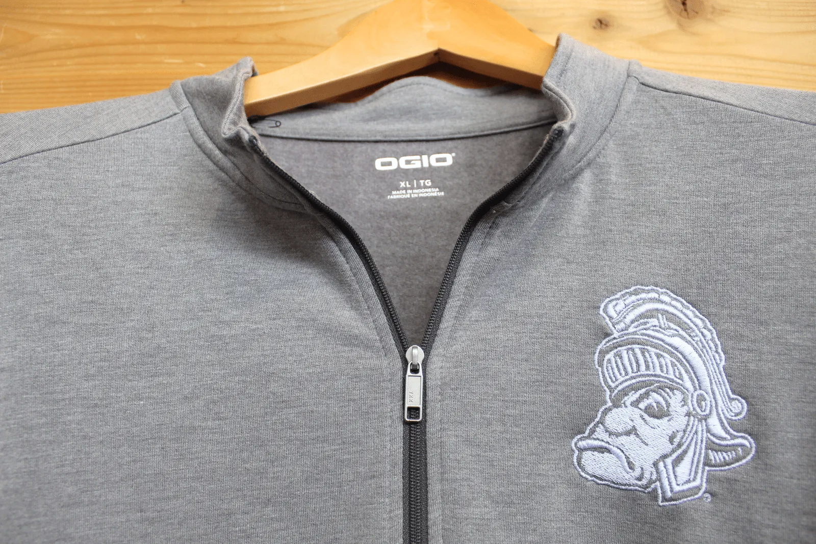 MSU OGIO Gruff Sparty Grey Quarter Zip