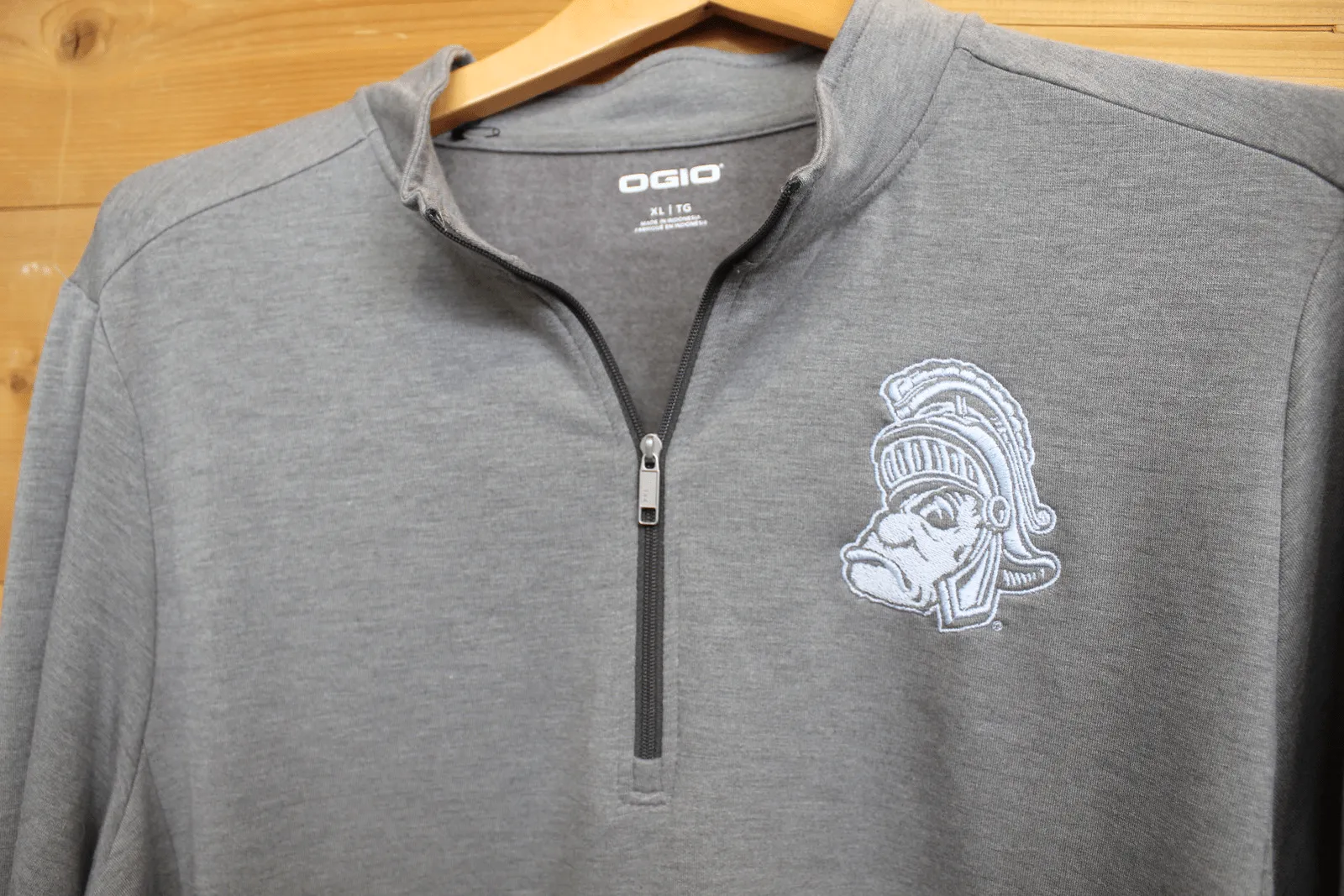 MSU OGIO Gruff Sparty Grey Quarter Zip