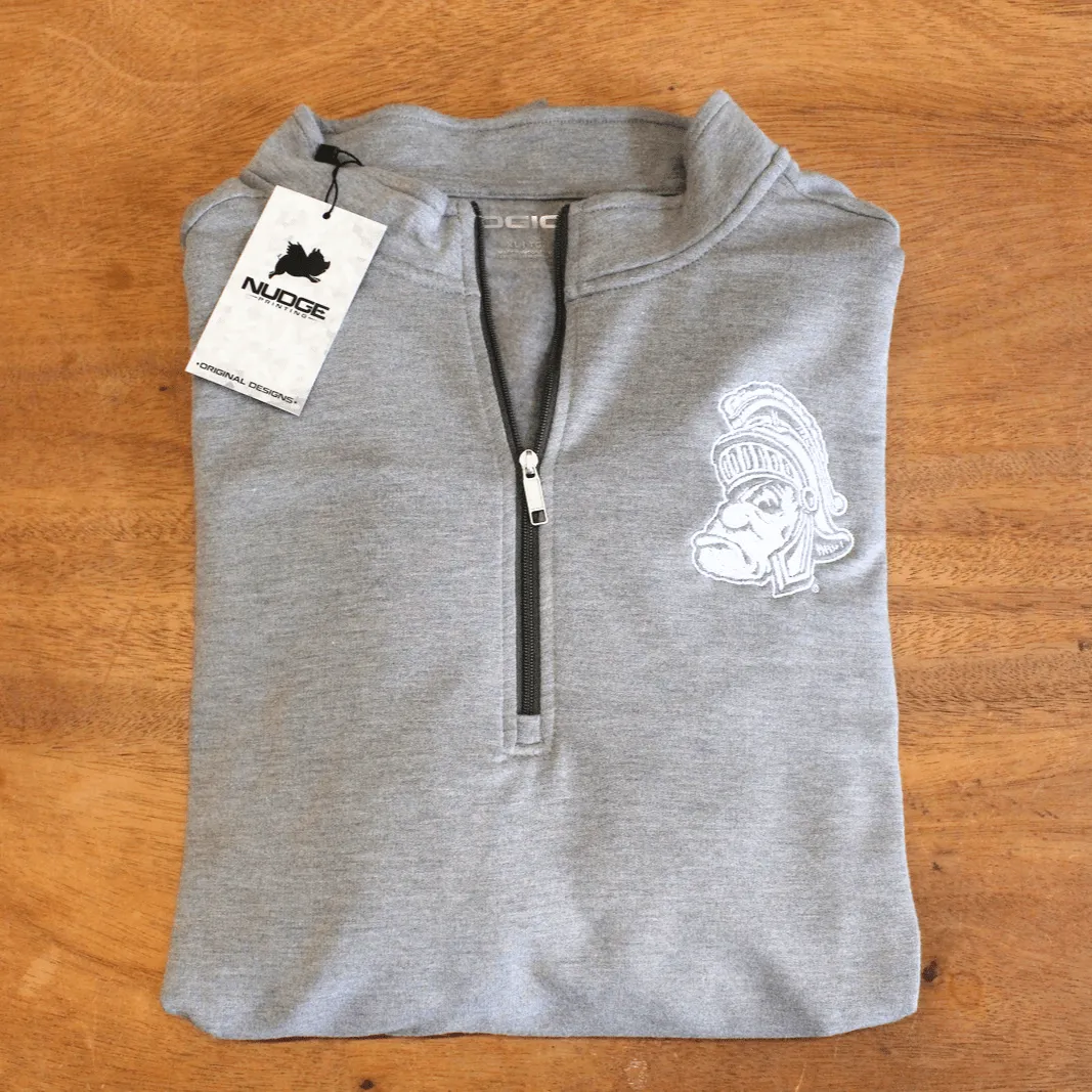 MSU OGIO Gruff Sparty Grey Quarter Zip