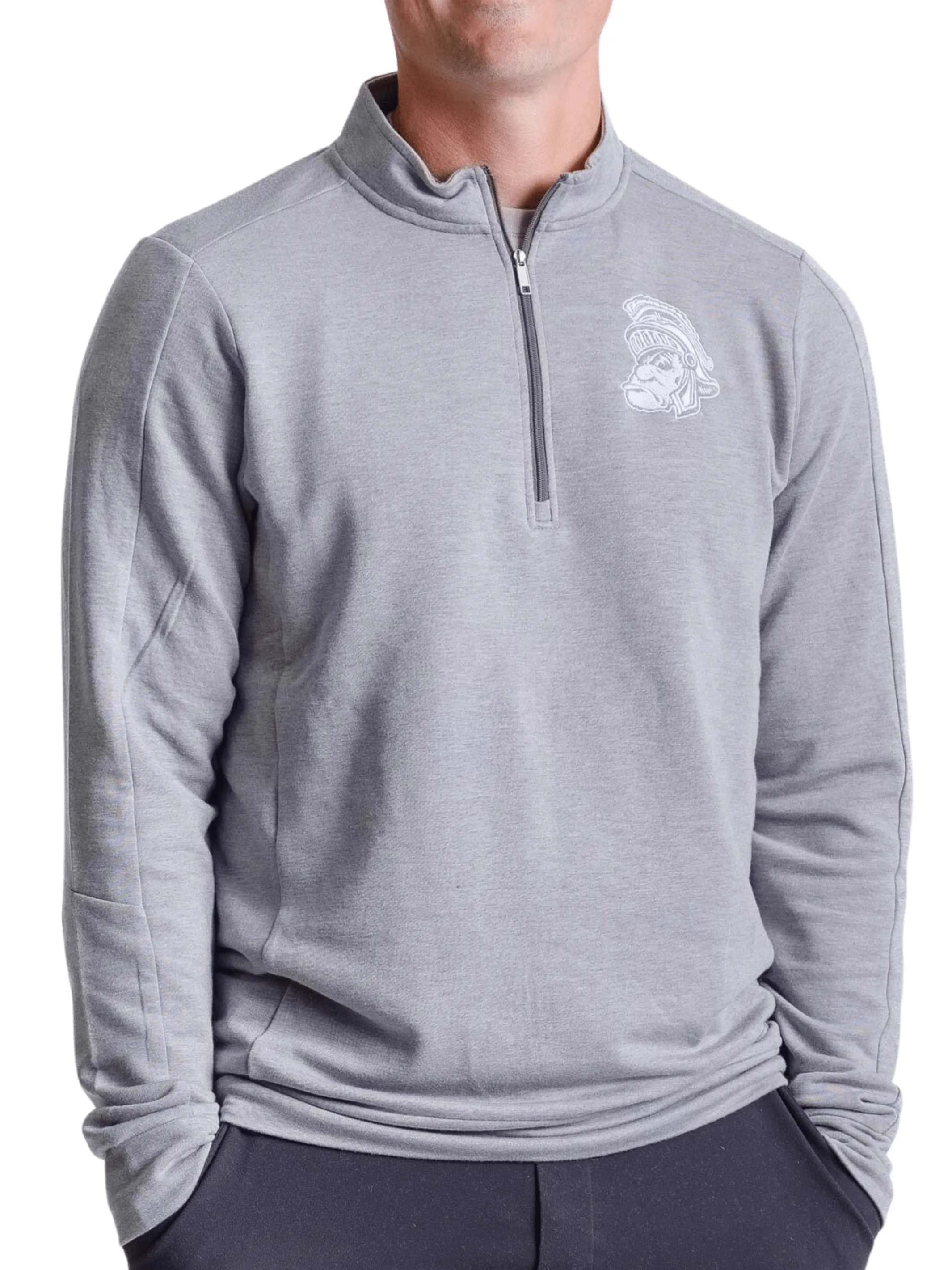 MSU OGIO Gruff Sparty Grey Quarter Zip