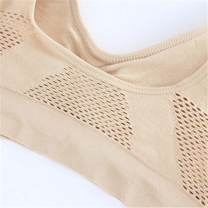 New Breathable Comfy Women's Plus Size Bras Seamless Bra With Pads