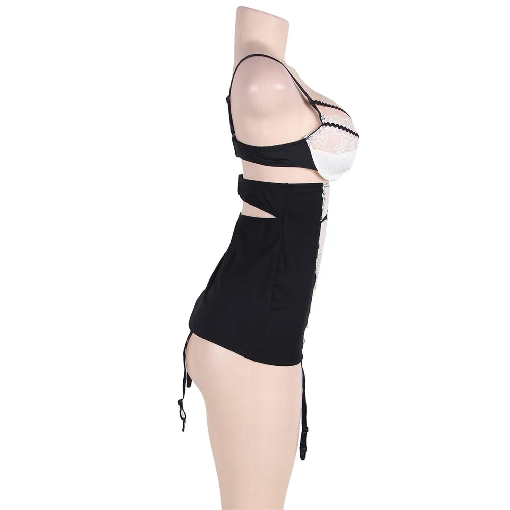 New Plus size sexy lingerie with bra rim and bra pad