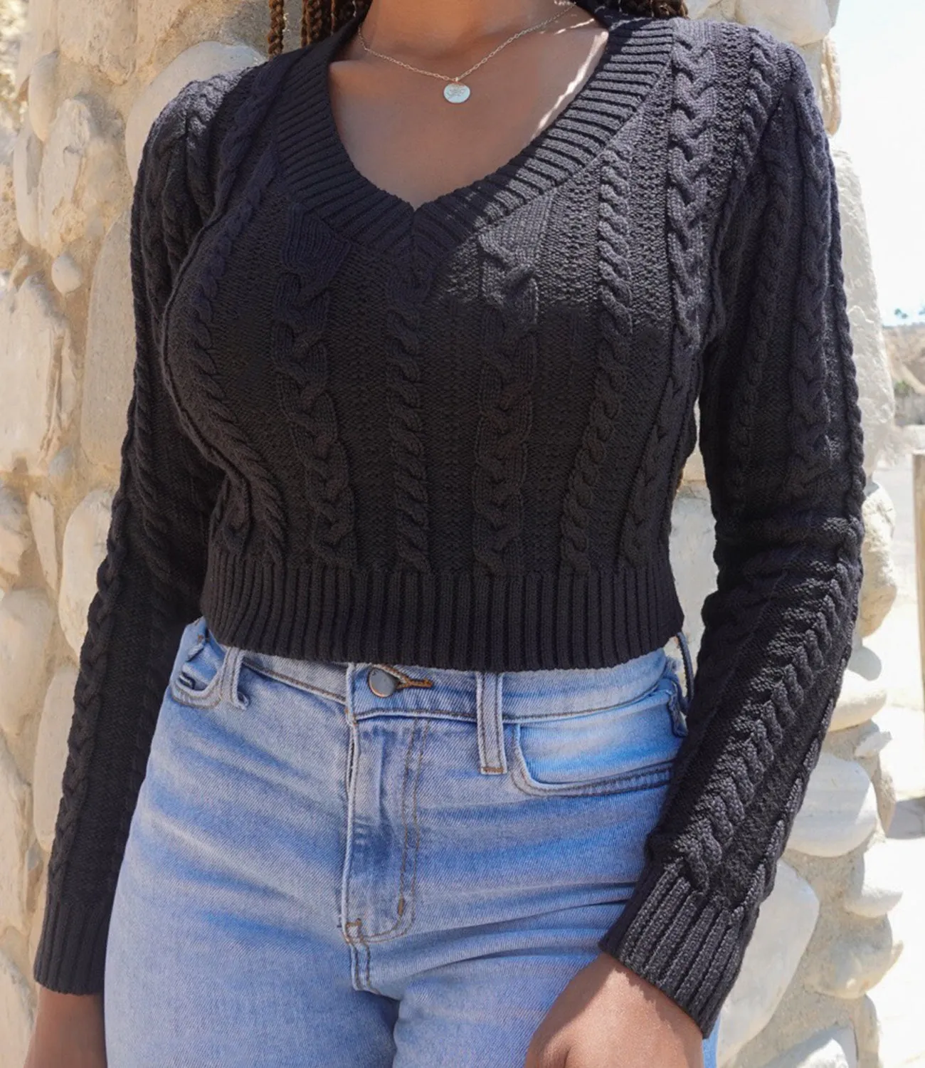 Noel Knitted Sweater(Black)