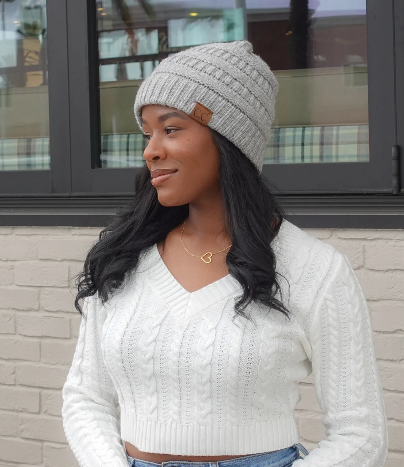 Noel Knitted Sweater(White)