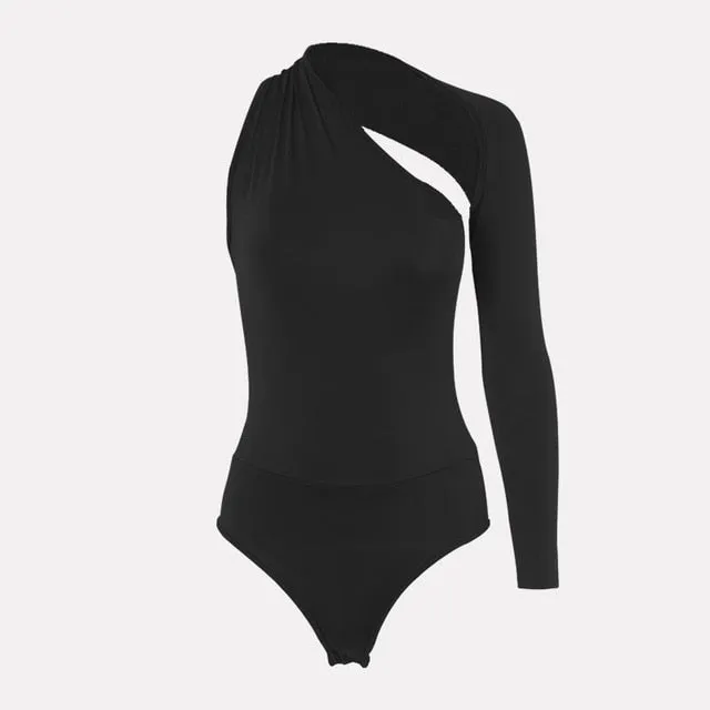 One shoulder Bodysuit -  4 colours
