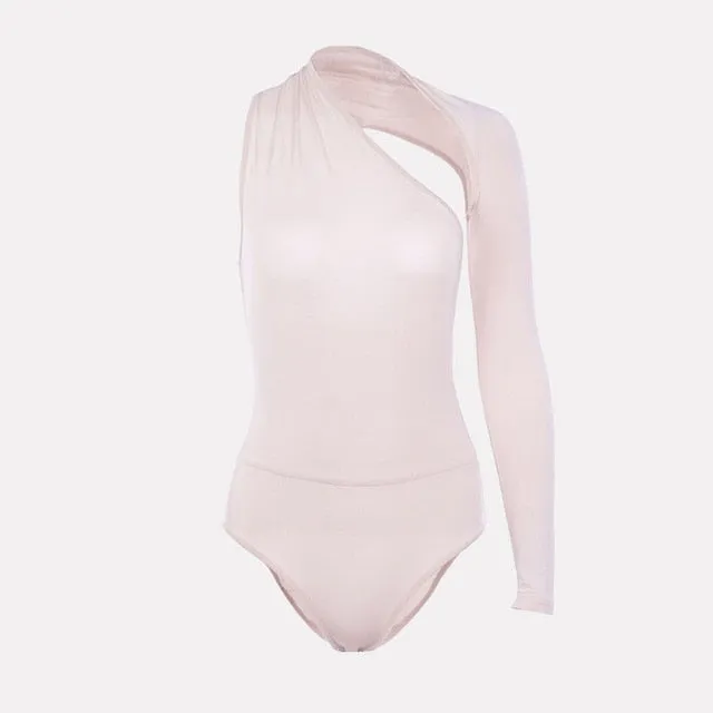 One shoulder Bodysuit -  4 colours