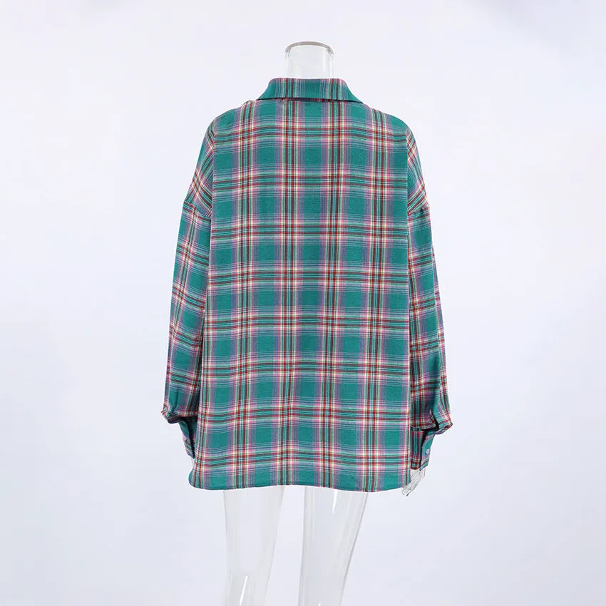 Oversize Blue Striped Shirt