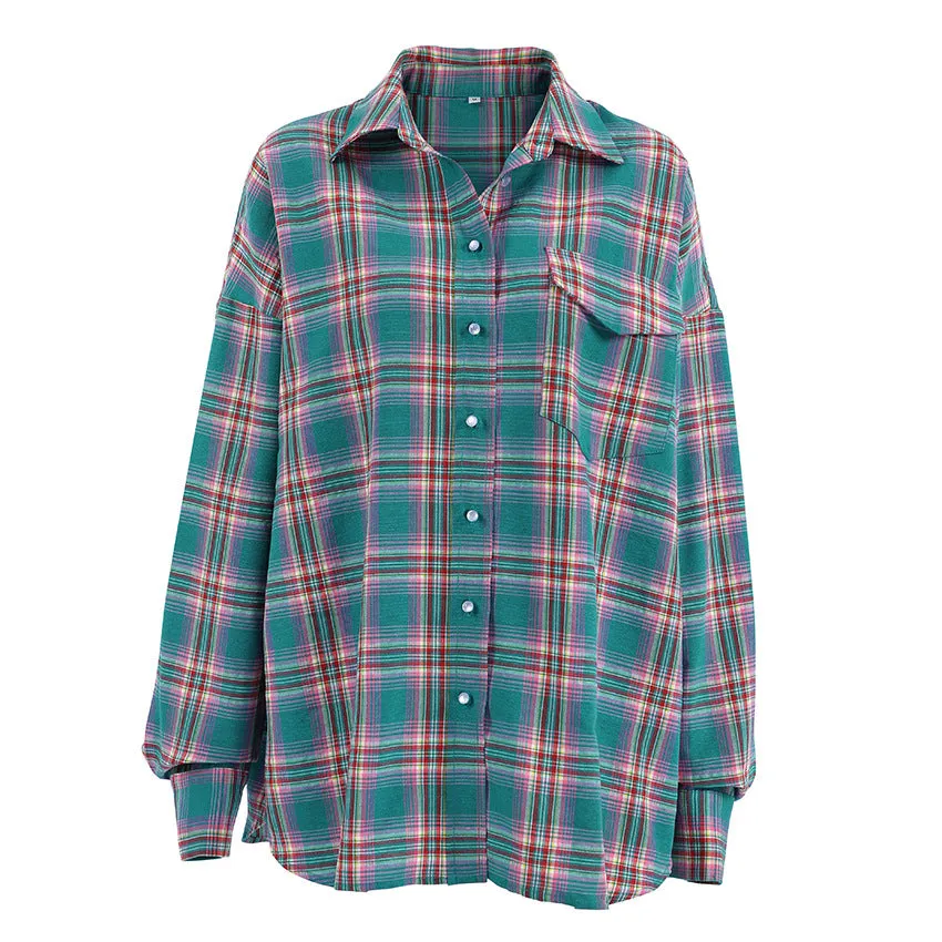 Oversize Blue Striped Shirt