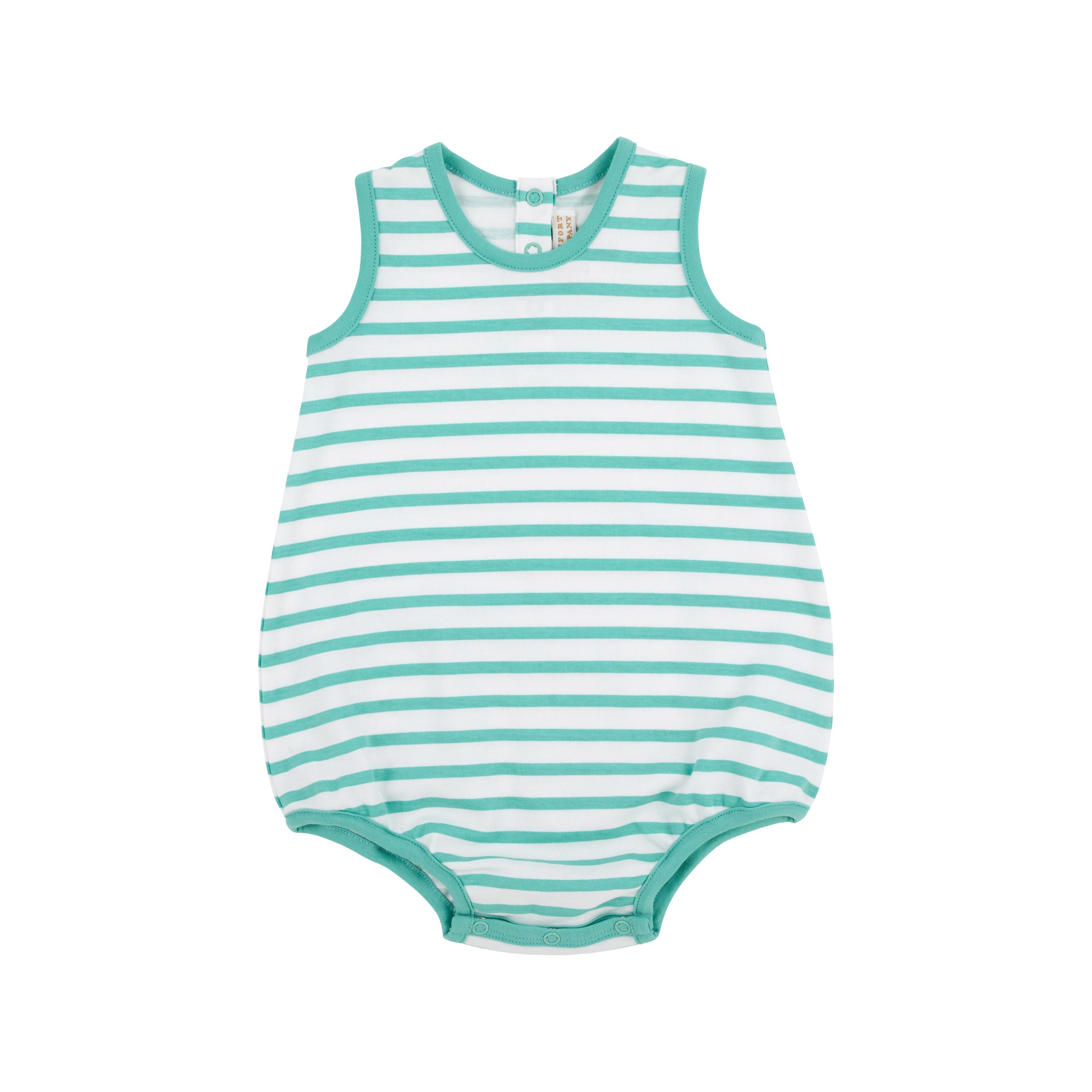 Patton Play Bubble - Turks Teal Stripe with Turks Teal