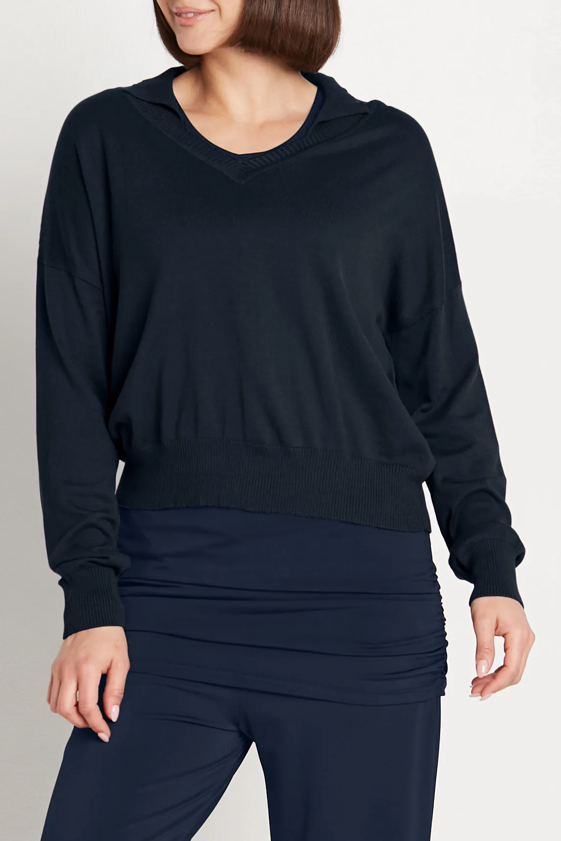 Pima Cotton Preppy V Neck Sweater