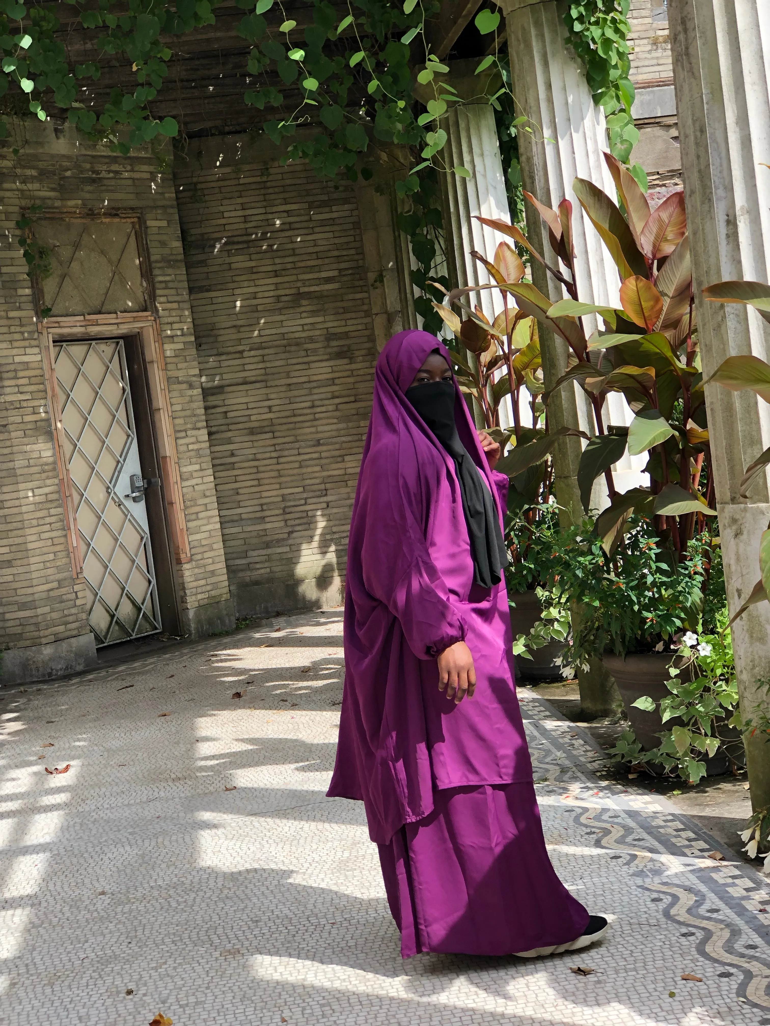 Plus Size 2 piece Jilbab - Purple