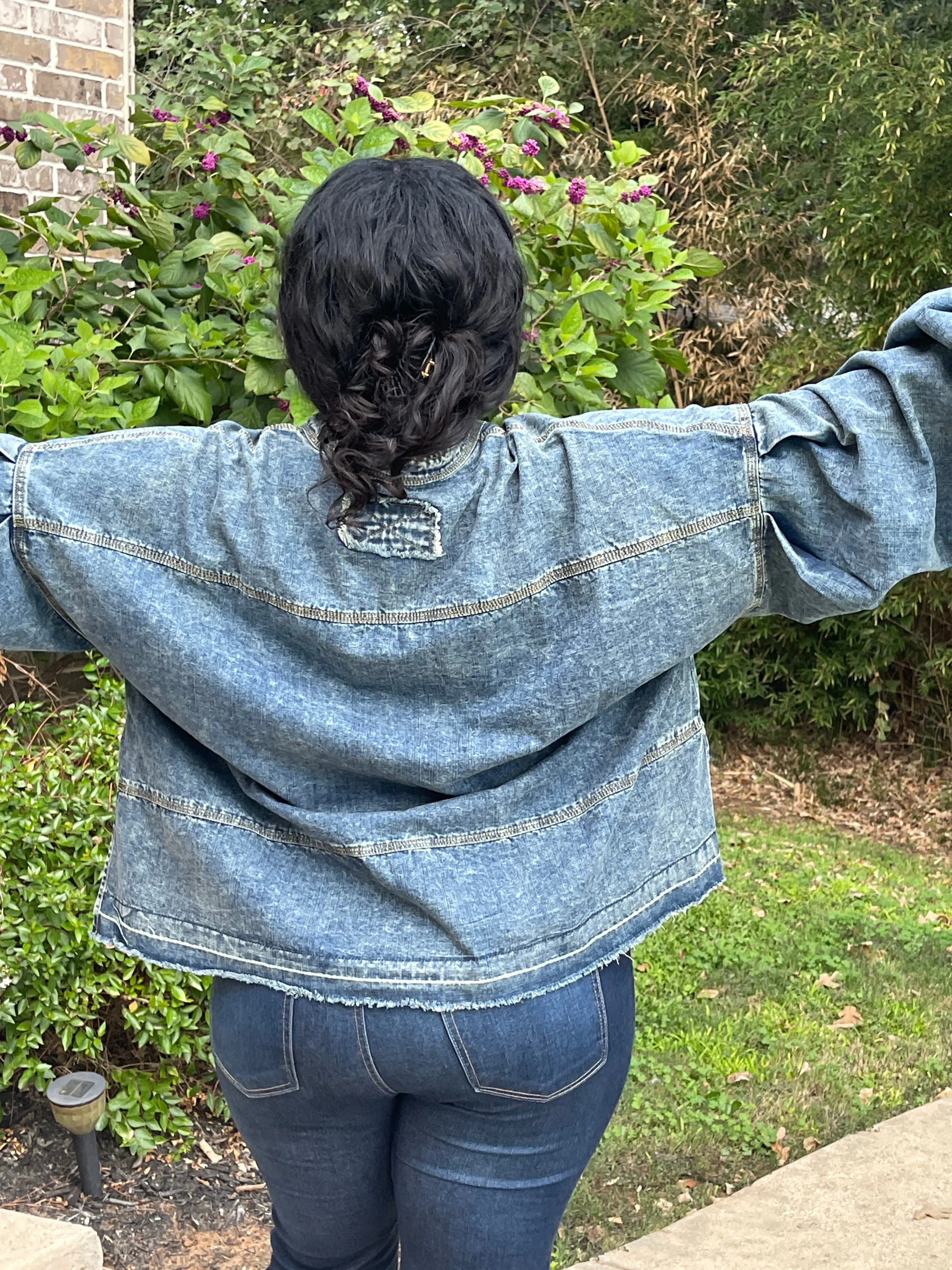Plus Size Denim Top