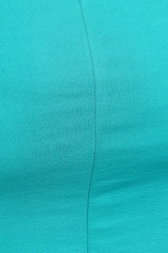 Plus Size Glamorous Midi Teal Dress