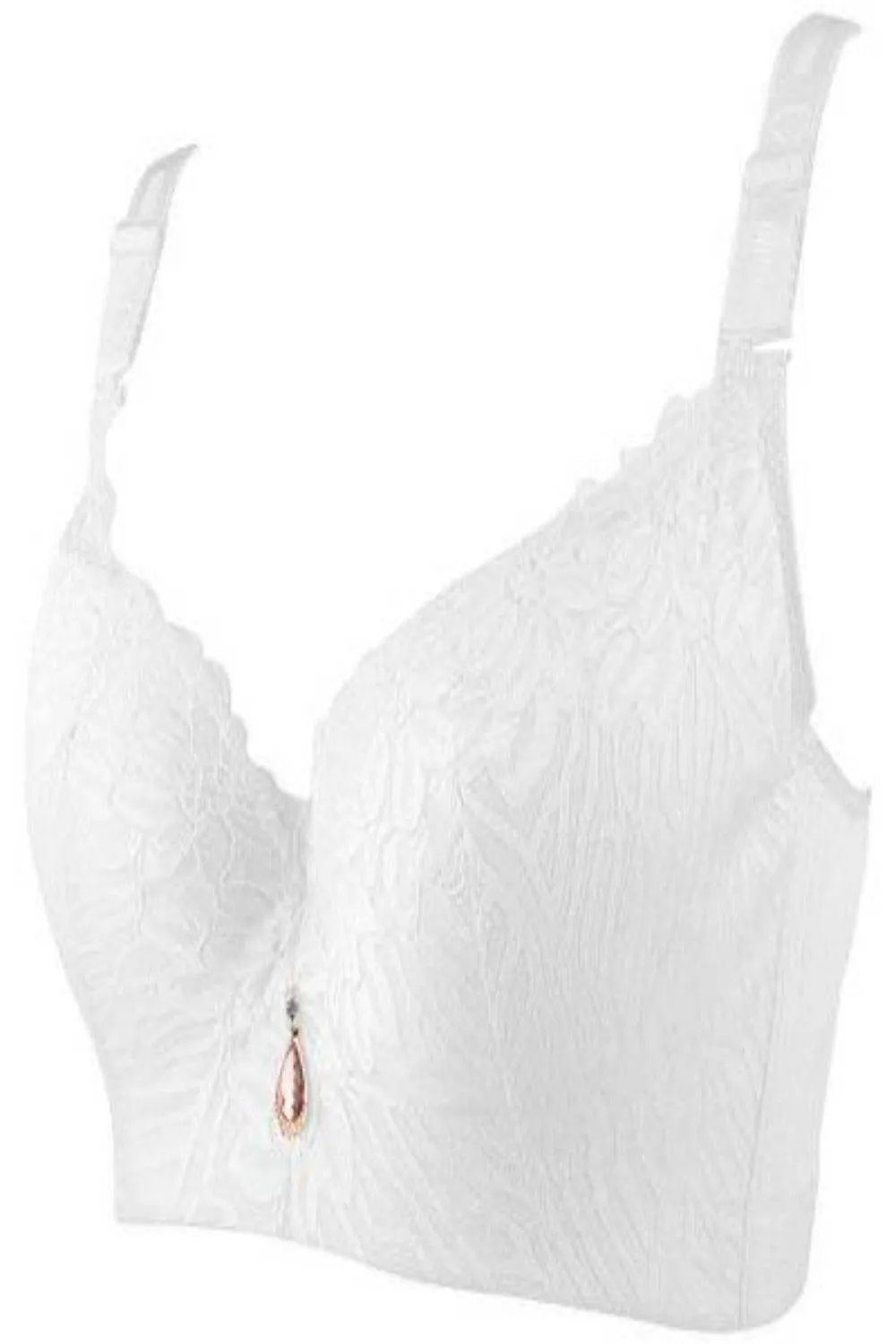 Plus Size Lace Lifting And Shaping Full Coverage Bra