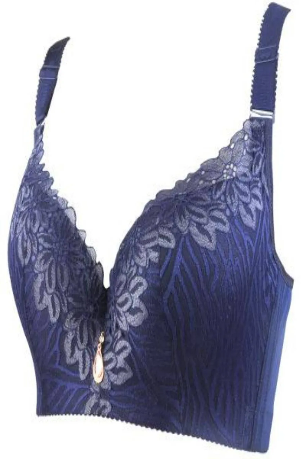 Plus Size Lace Lifting And Shaping Full Coverage Bra