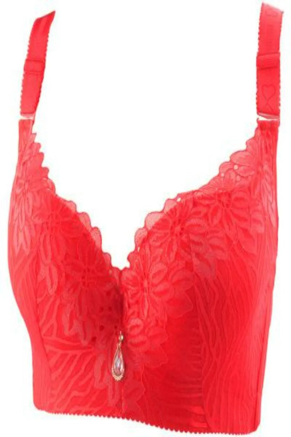 Plus Size Lace Lifting And Shaping Full Coverage Bra