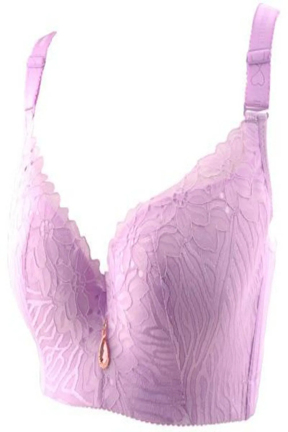 Plus Size Lace Lifting And Shaping Full Coverage Bra