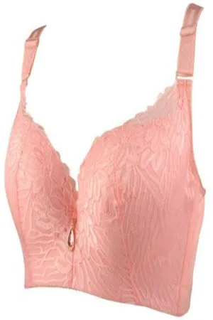 Plus Size Lace Lifting And Shaping Full Coverage Bra