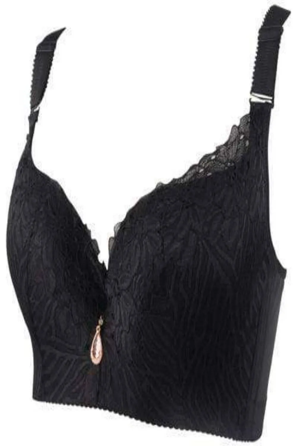 Plus Size Lace Lifting And Shaping Full Coverage Bra