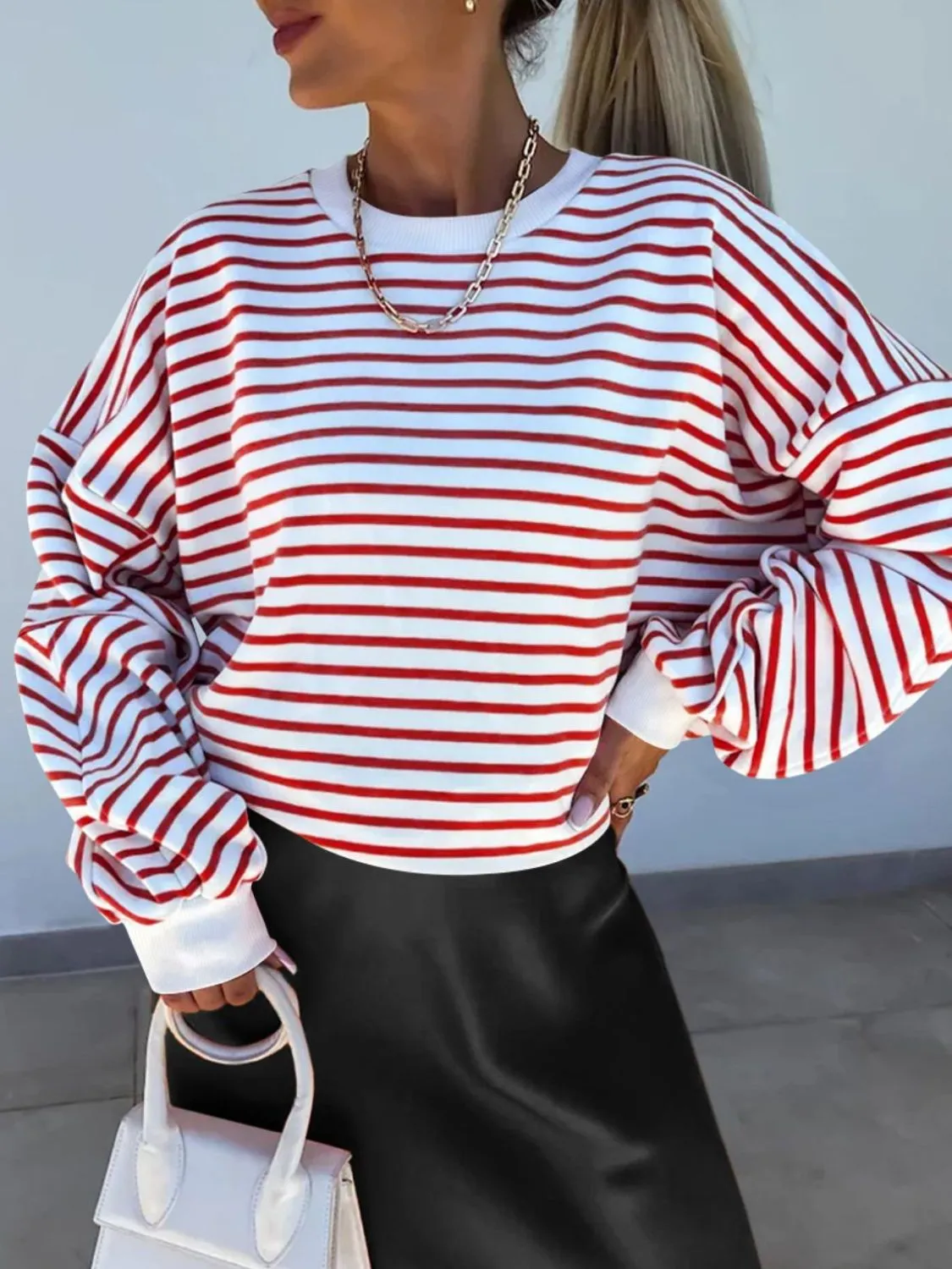 Plus Size Long Sleeve Sweatshirt
