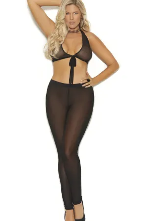 Plus Size Mesh Leggings