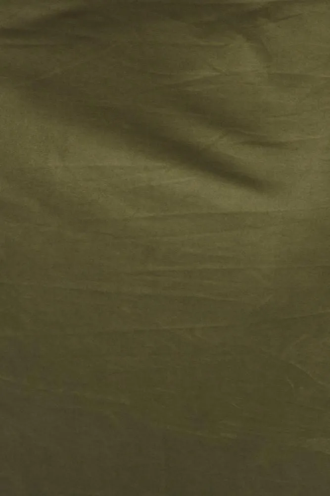 Plus Size Stylish Suede Olive Maxi Tee