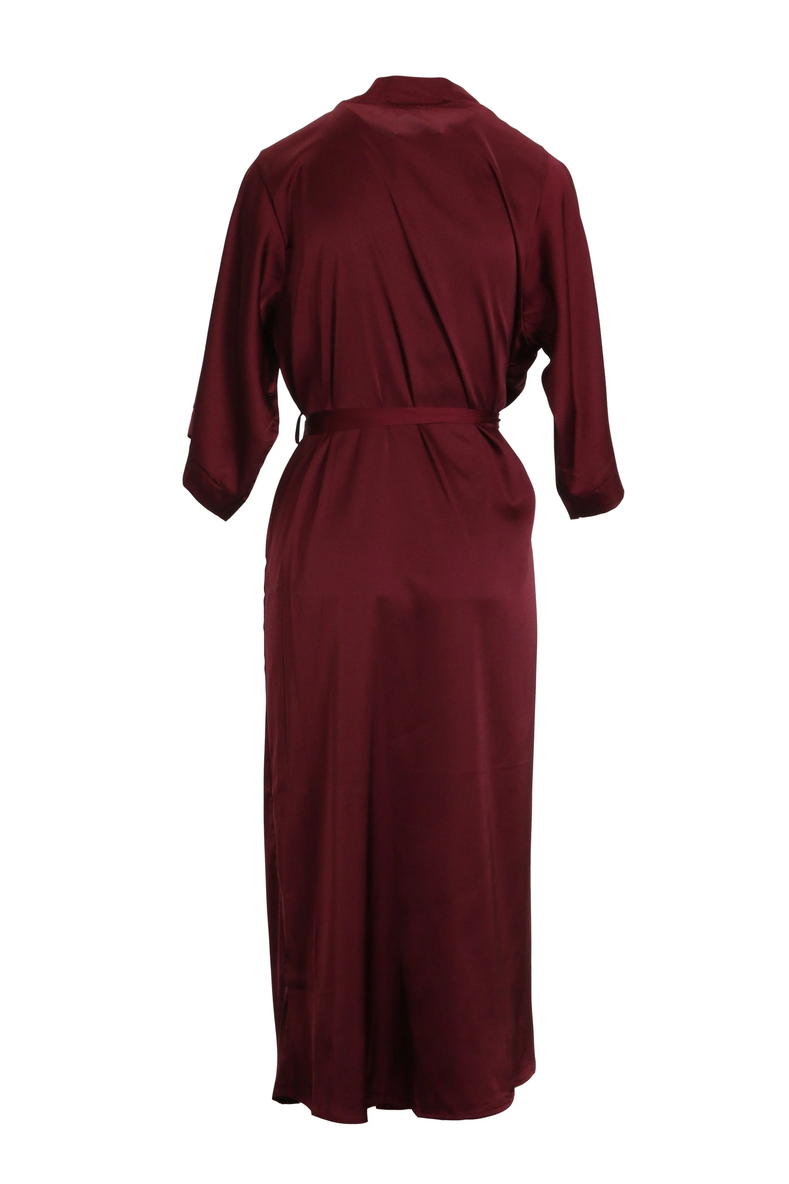 Plus Size Tania Robe- Burgundy