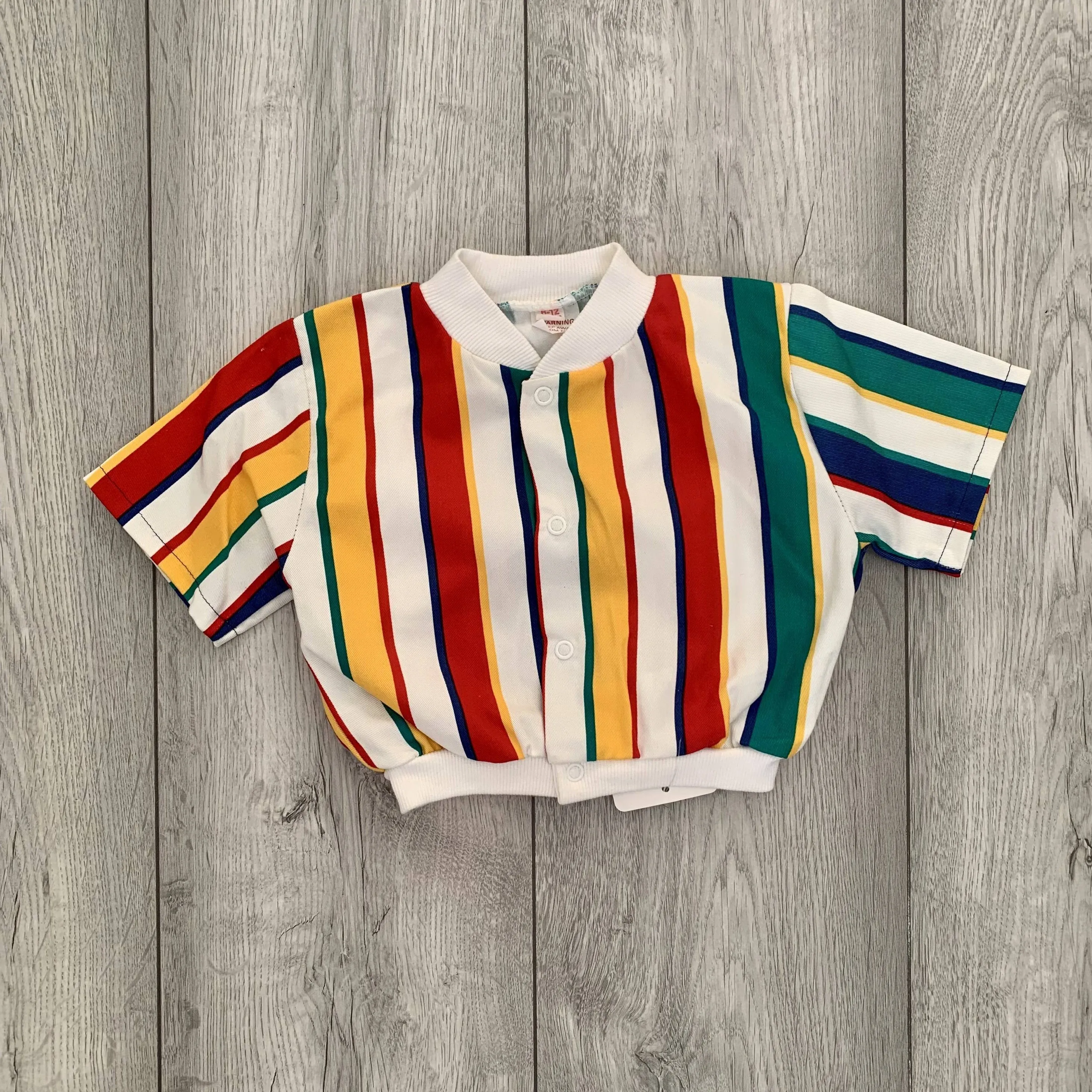 Preppy 60's Striped Unisex Two-Piece Summer Set